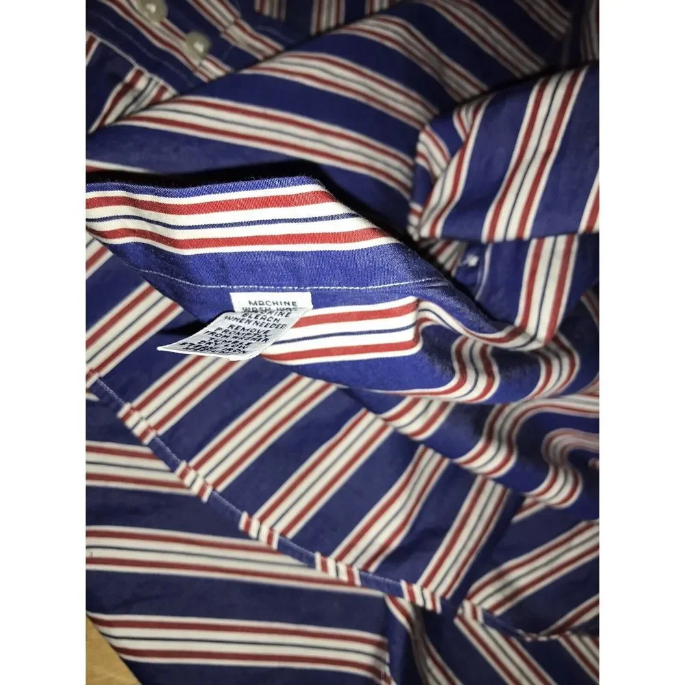 Polo Ralph‎ Lauren Long Sleeve Mens 18 XXL 2XL Red White Blue Regent ButtonUp - Picture 8 of 8